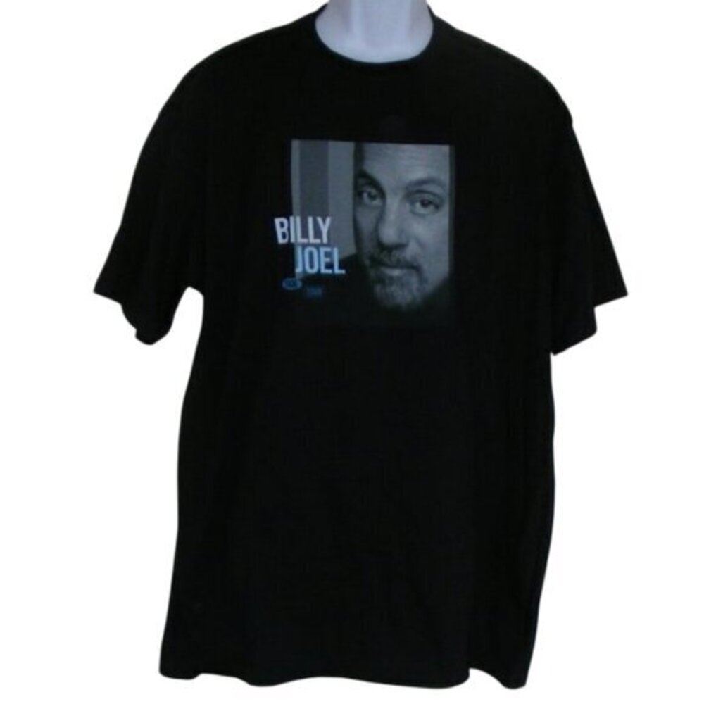 BILLY JOEL Concert Tshirt, XL, 2006 Tour, Black, 2 sided, Cotton, Short sleeves